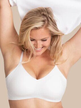 Honeylove Liftwear Silhouette White Bra Size XL NWT